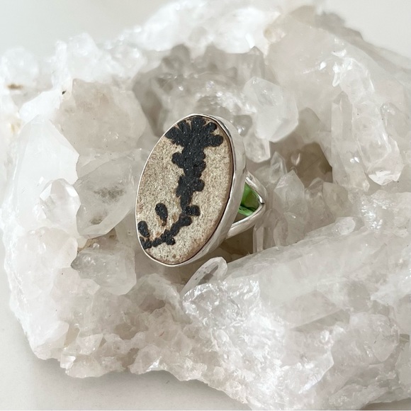 Sterling Silver German Dendritic Opal - Picture 4 of 5